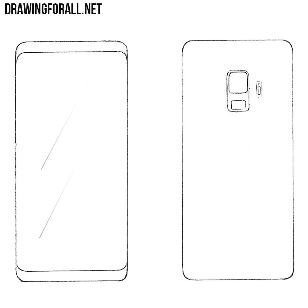 How to Draw a Samsung Smartphone