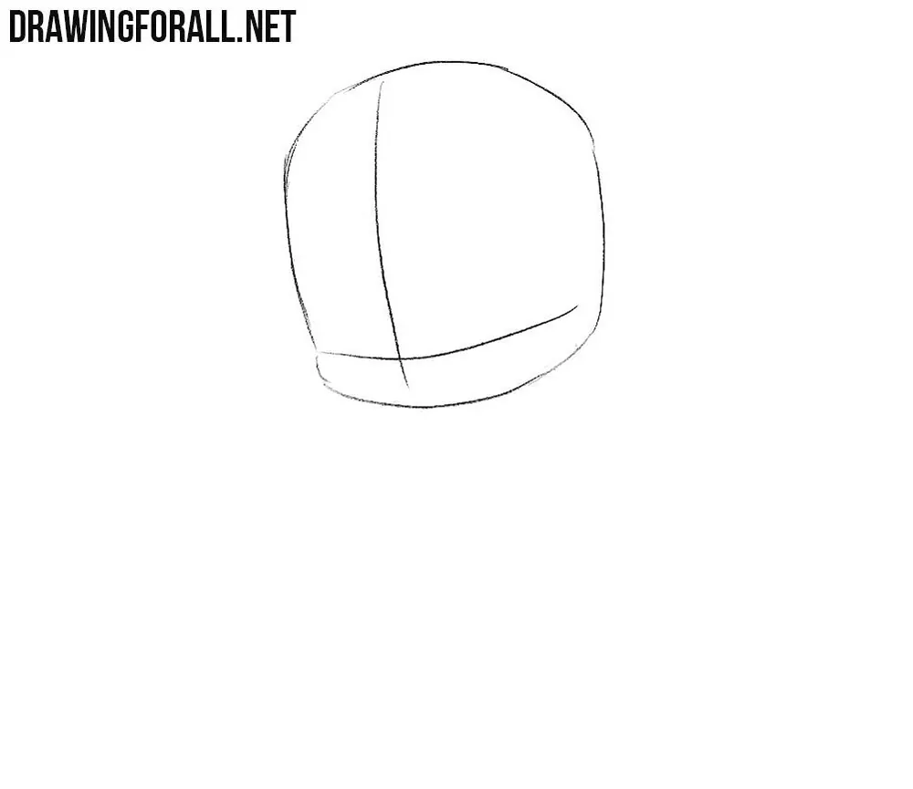 Sketch the characterโs oversized head