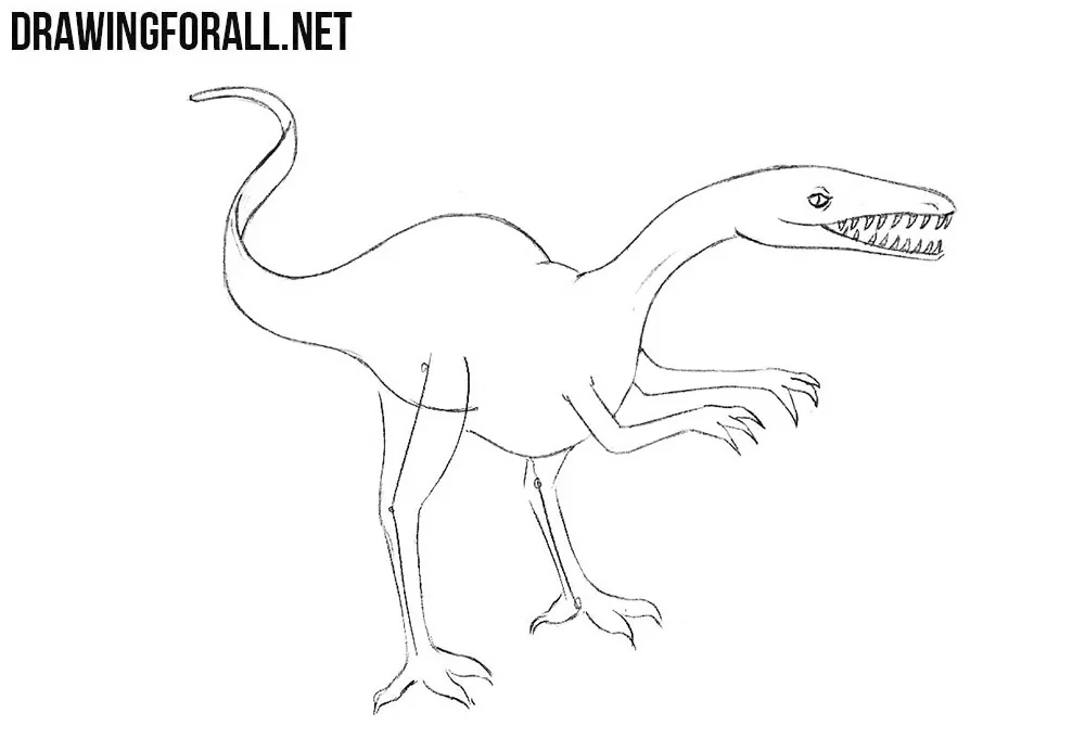 Refining the body and connecting the neck, body, and tail into a continuous form.