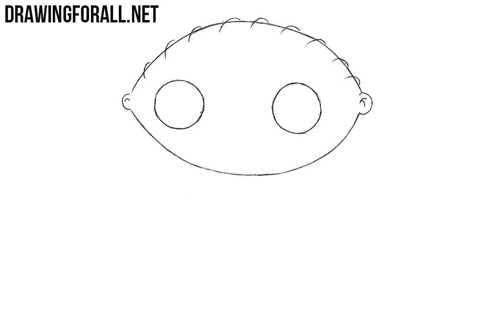 How to draw Stewie Griffin step by step