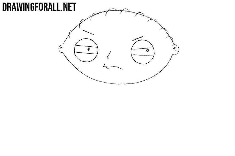 How to draw Stewie Griffin from family guy