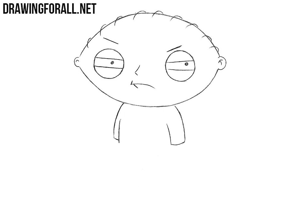 How to draw Stewie Griffin easy