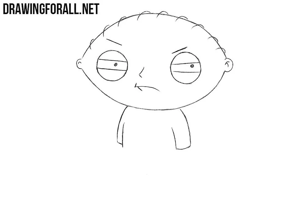 How to draw Stewie Griffin easy