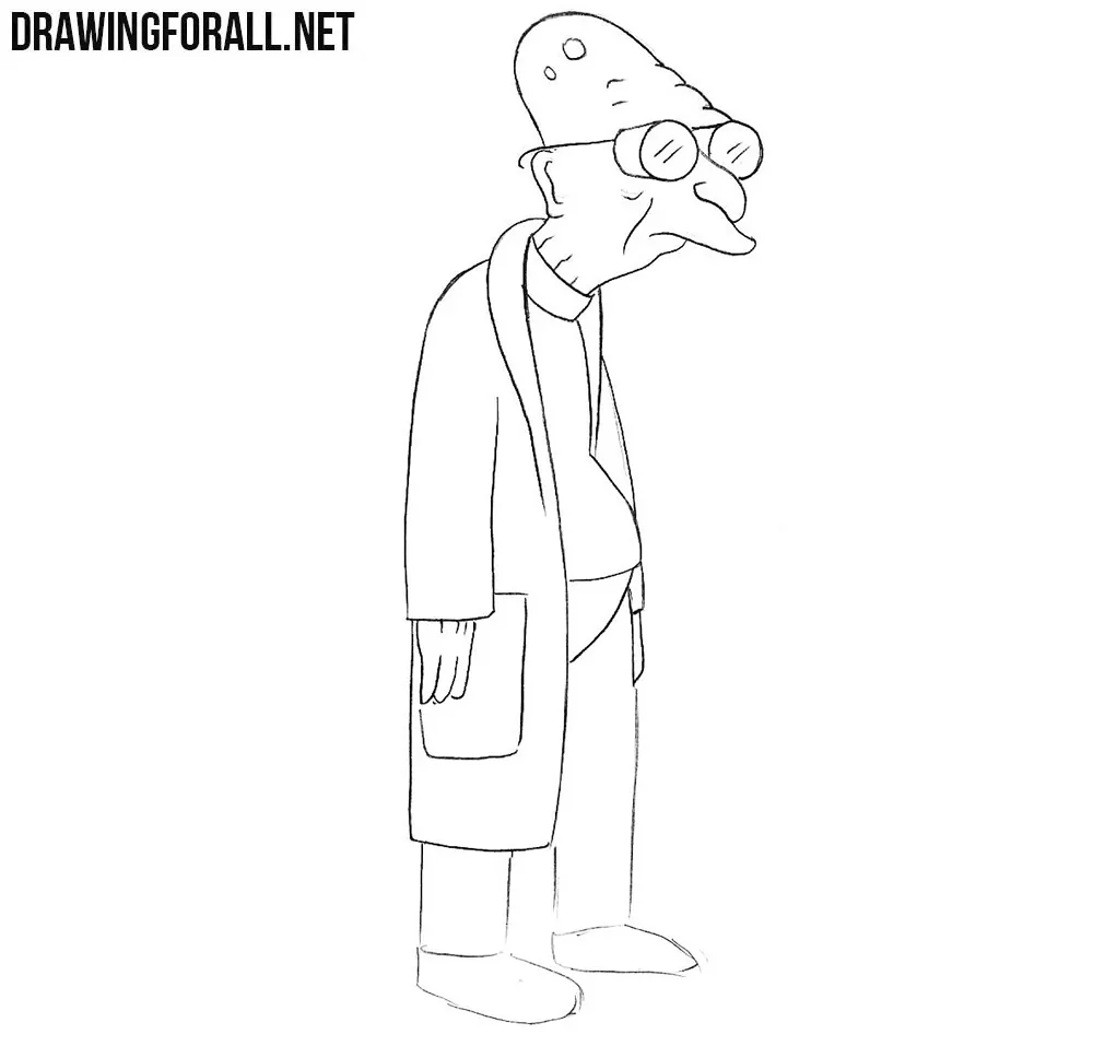 How to draw Hubert Farnsworth