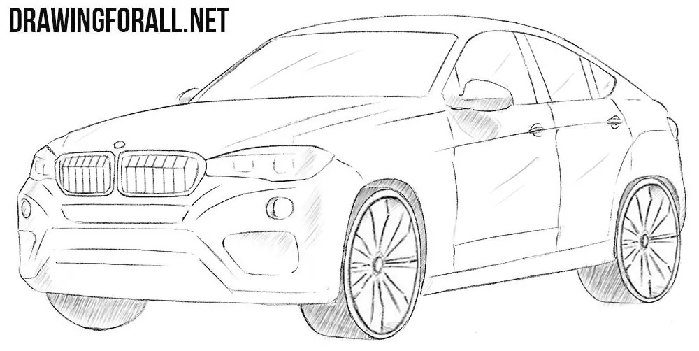 How to draw a BMW X6