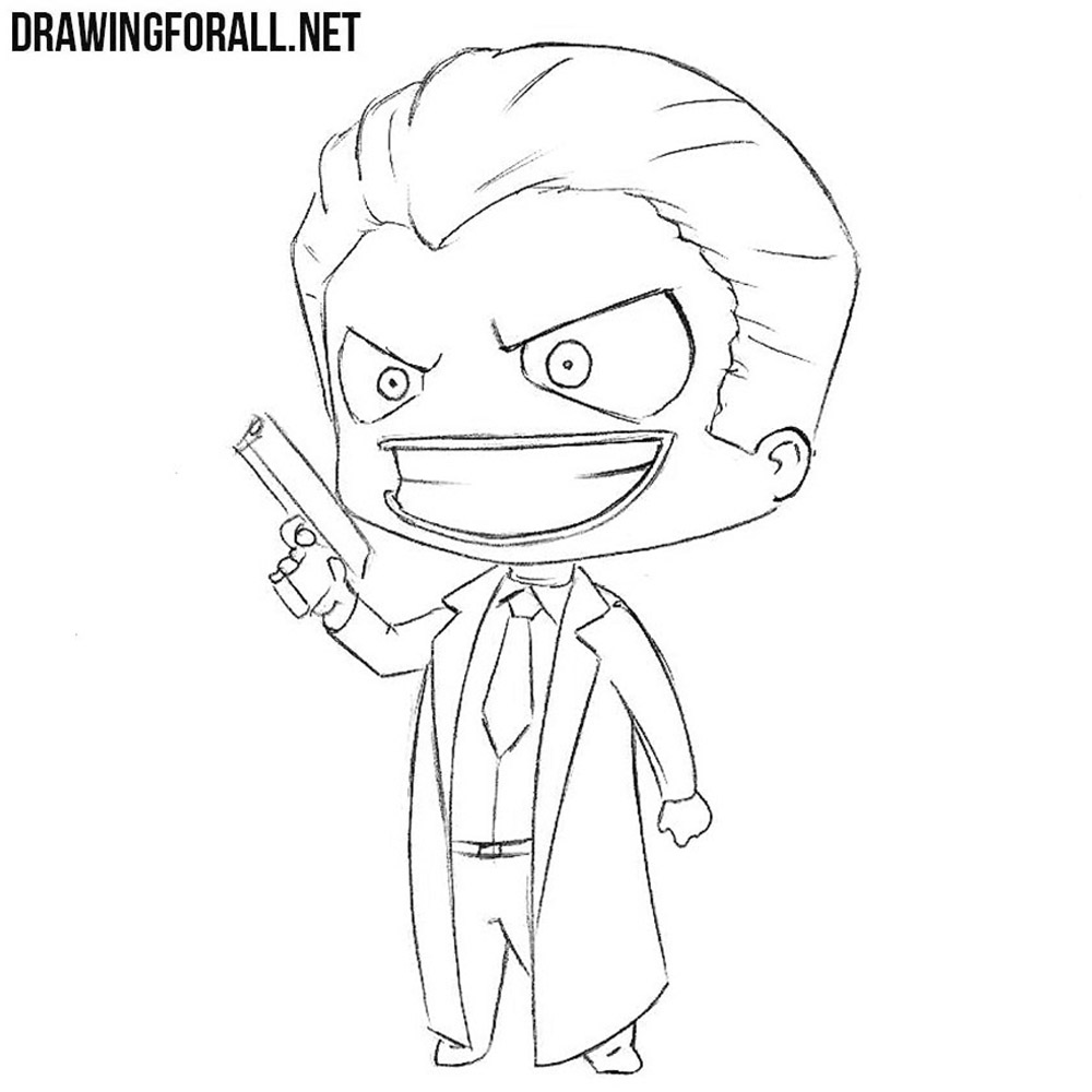 How To Draw Chibi Joker