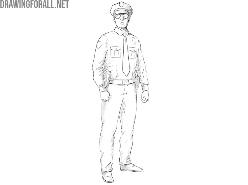 Add shadows to the officer