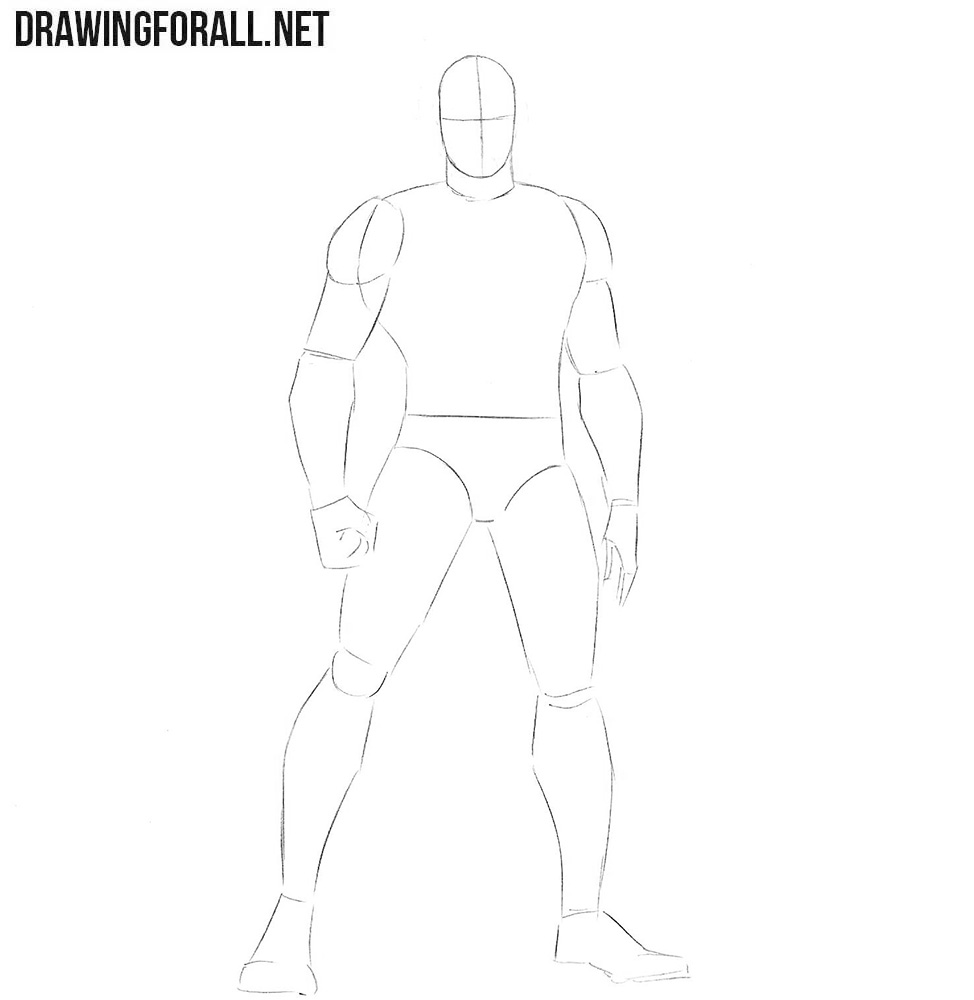 How to draw Ant-Man from the Avengers