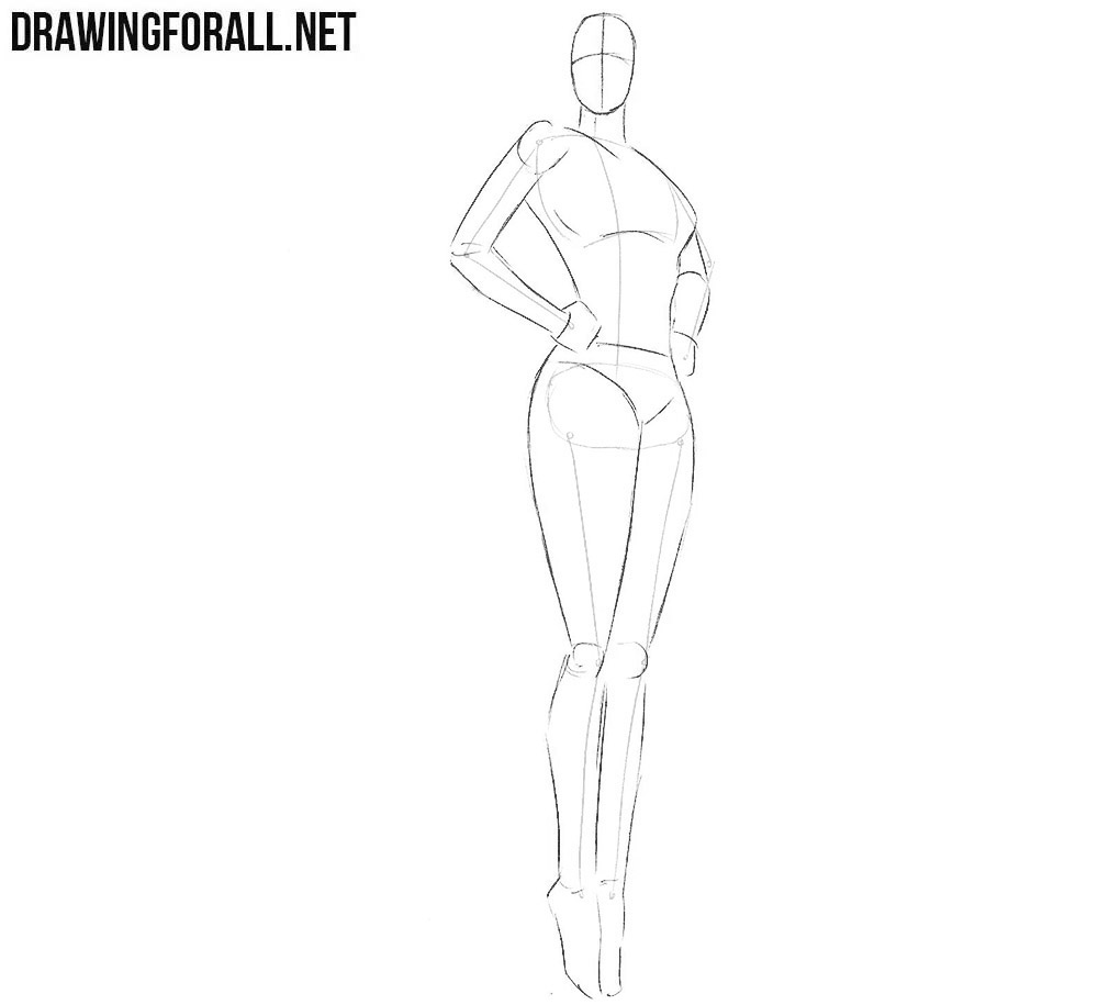How to draw Supergirl