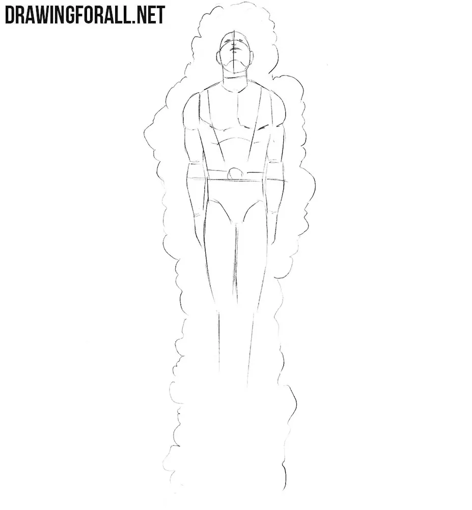 How to draw Cannonball from marvel