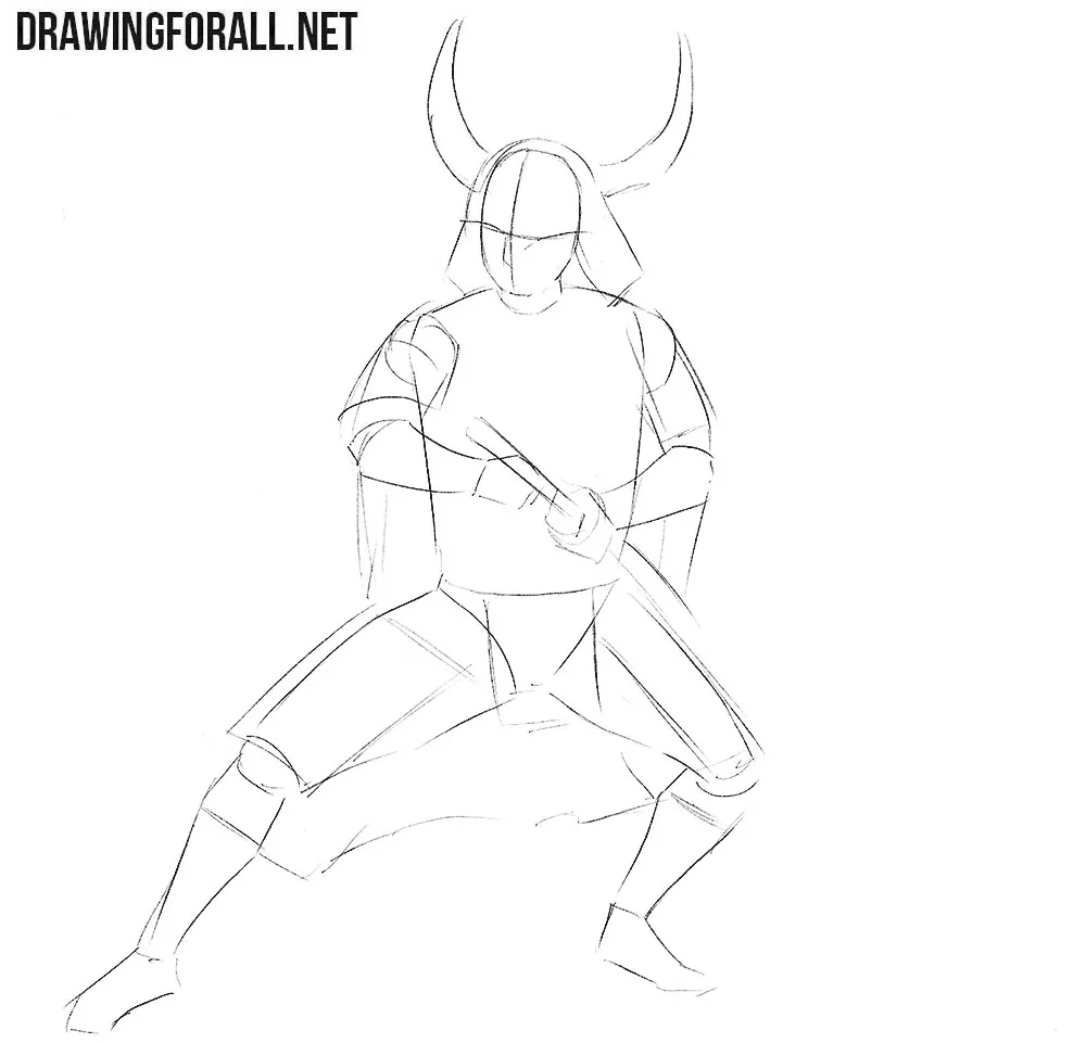 How to draw a Samurai