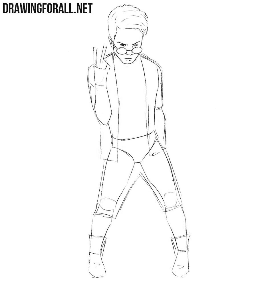 How to draw Kid Omega from x men