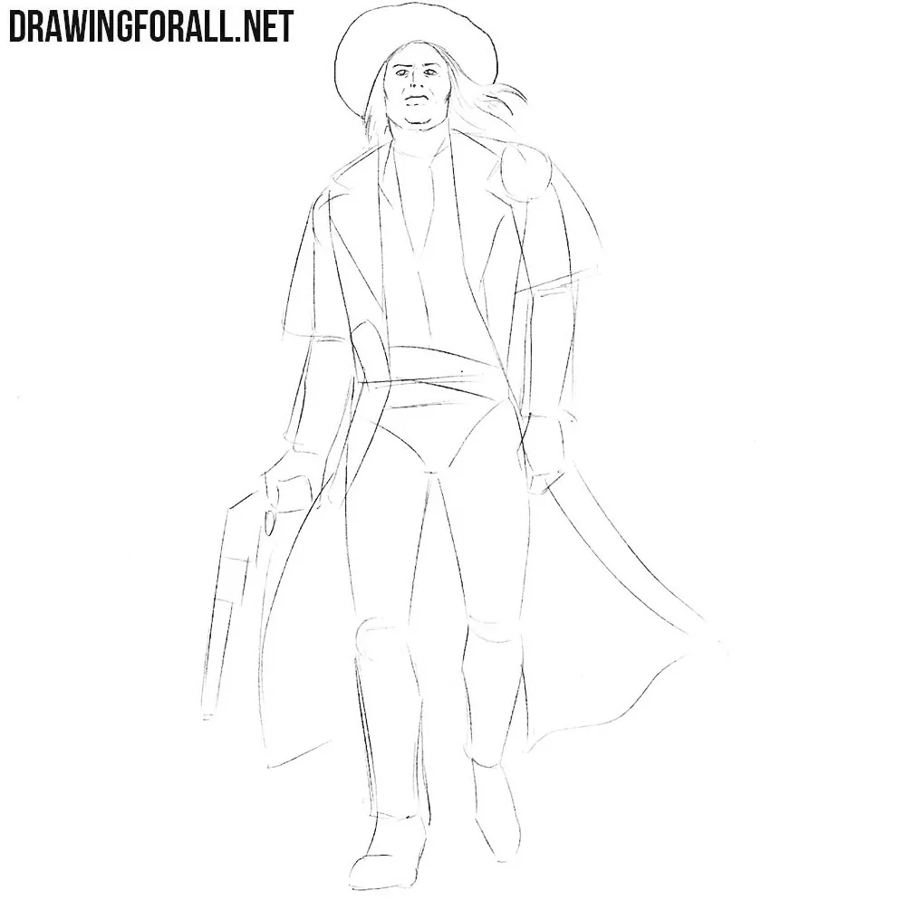 How to draw a Cowboy with a pencil