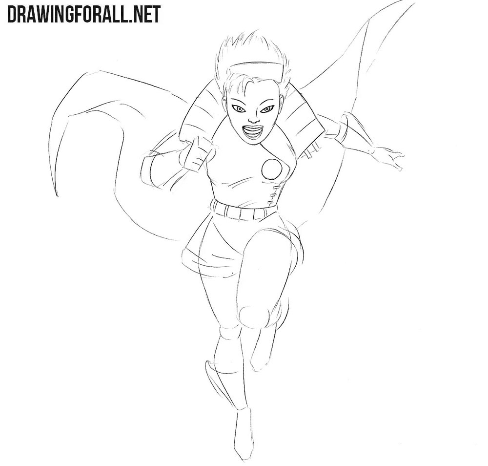 How to draw Jubilee from Marvel Comics