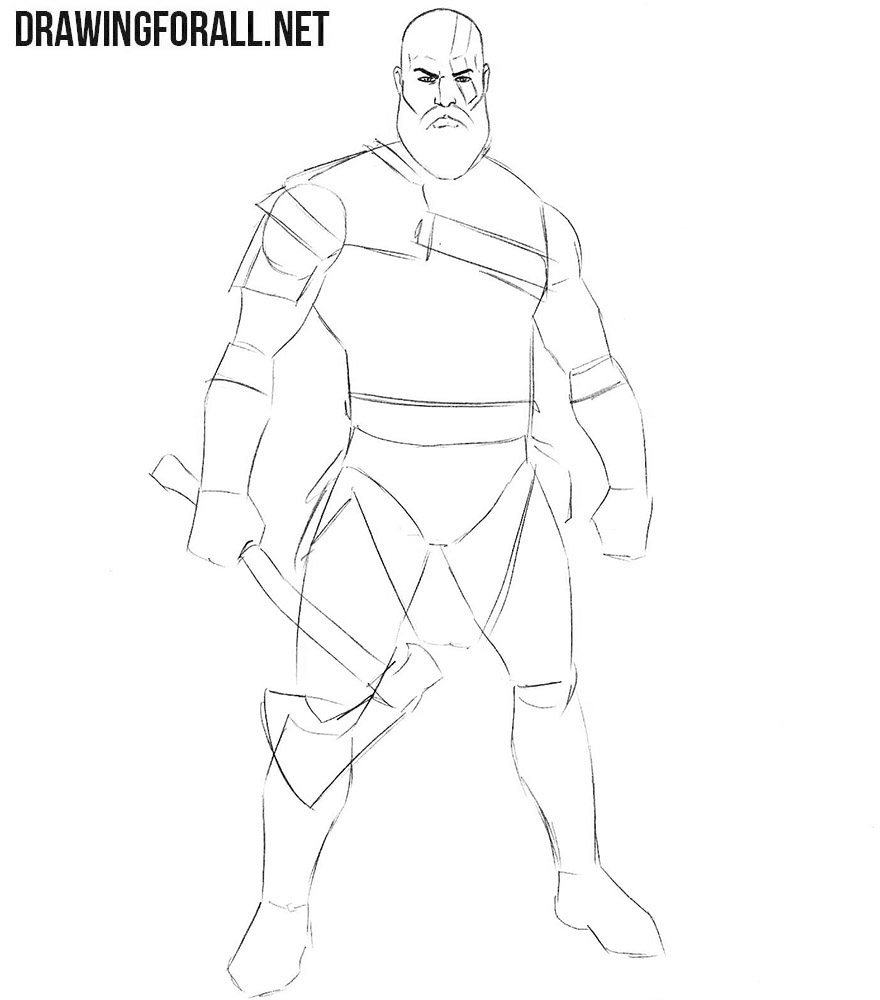 Kratos drawing lesson