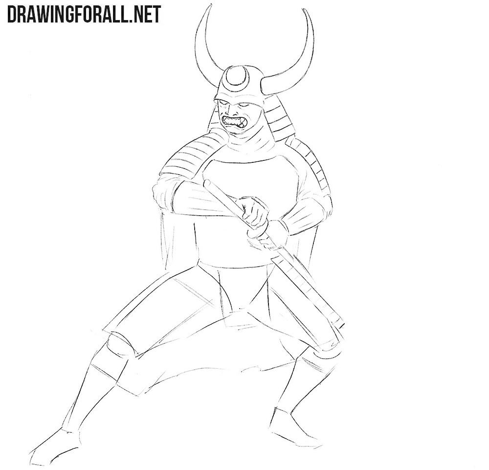 How to sketch a Samurai in Armor