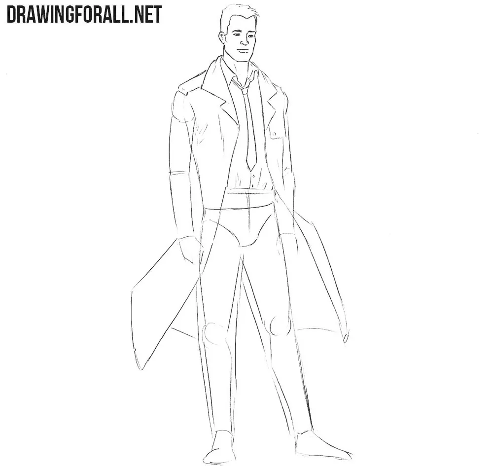Learn how to draw Constantine step by step