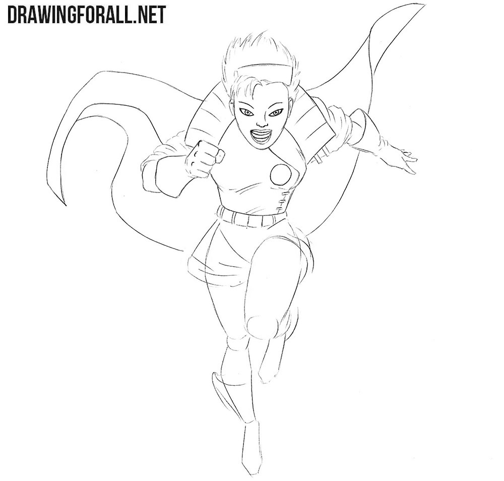 How to draw Jubilee from X-Men