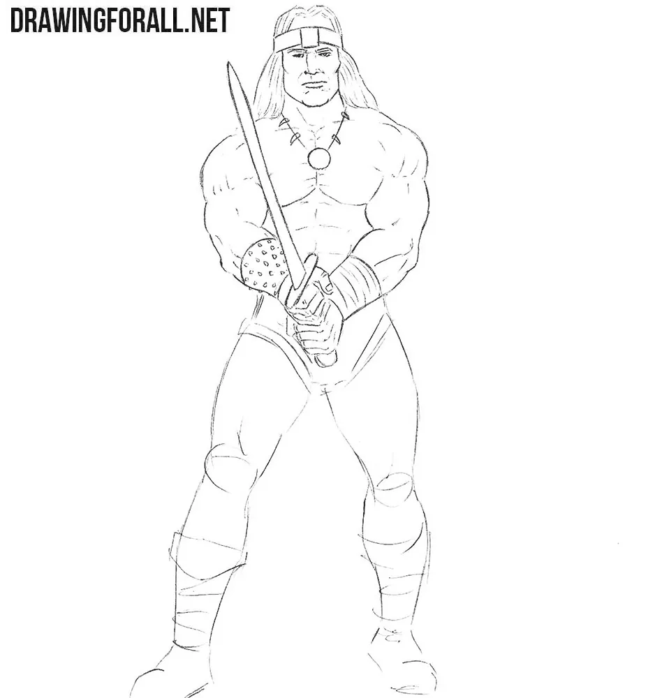 How to sketch Conan the Barbarian
