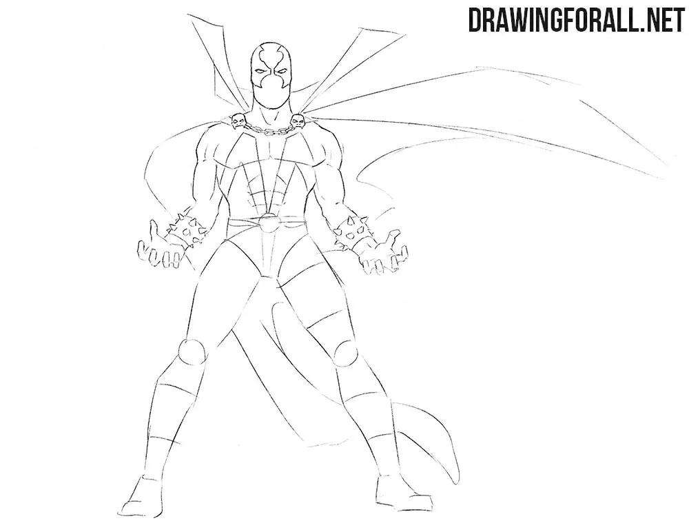 How to sketch Spawn step by step
