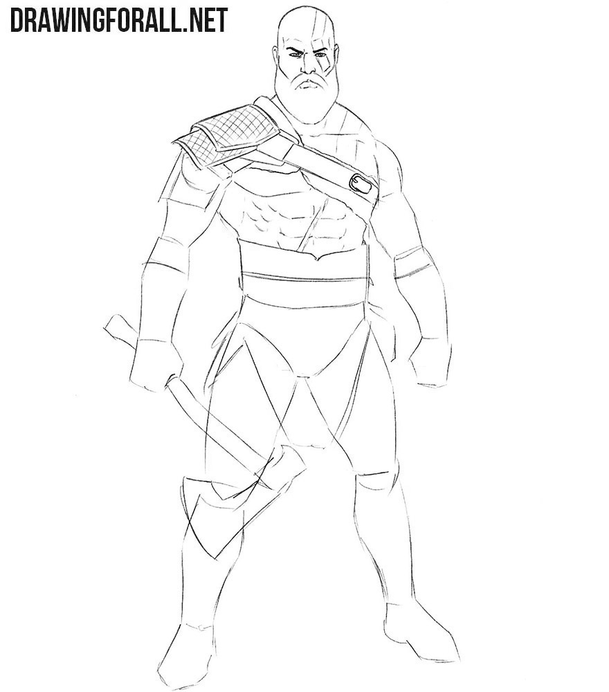 Kratos drawing lesson