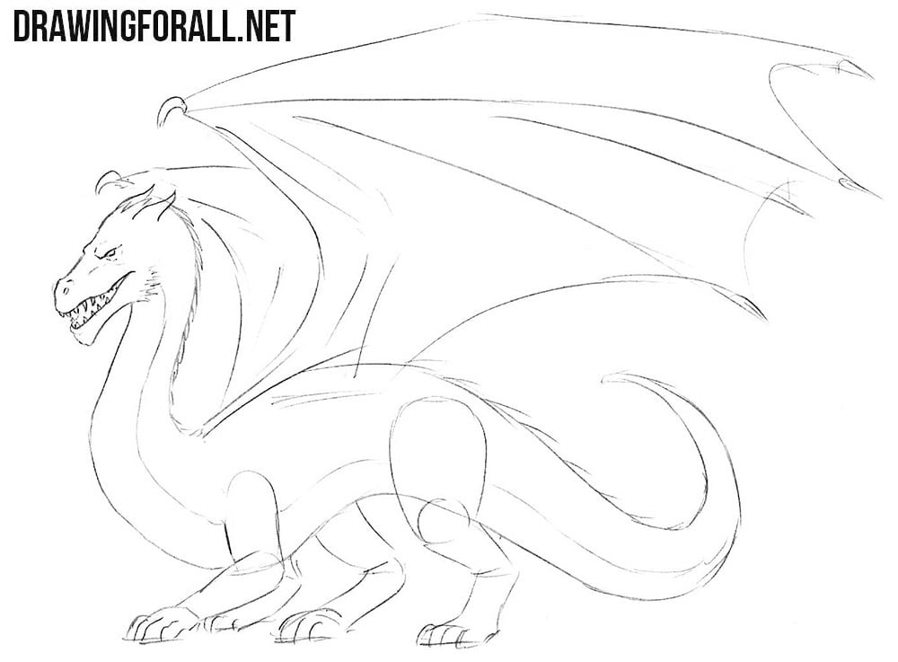 Learn How To Draw A Dragon Easy For Beginners Step By Step Learn How To Draw A Dragon Easy For Beginners Step By Step