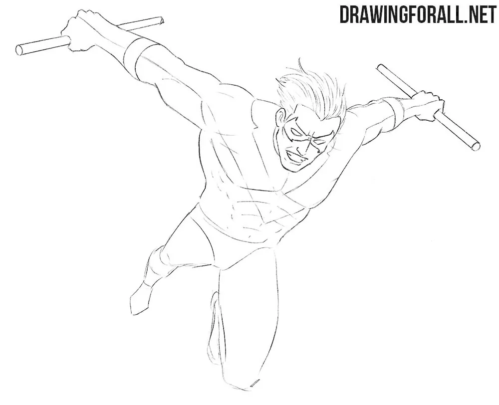 Nightwing drawing tutorial