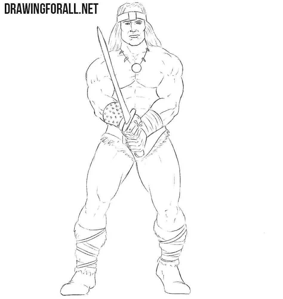 How to sketch Conan the Barbarian