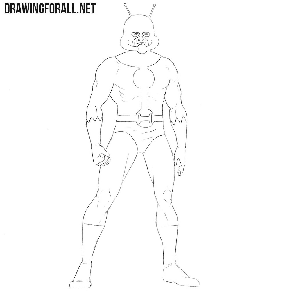 How to draw a super hero