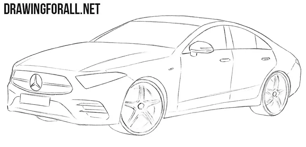 Mercedes CLS drawing tutorial