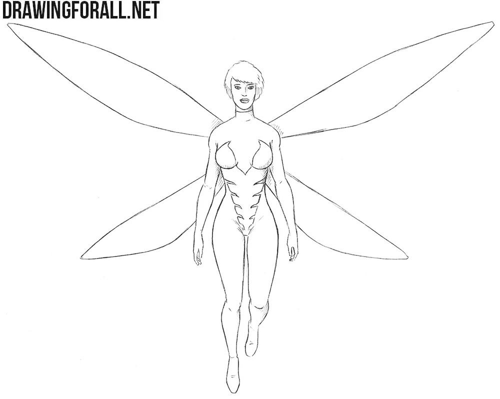 How to draw The Wasp