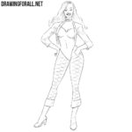 How to Draw Black Canary