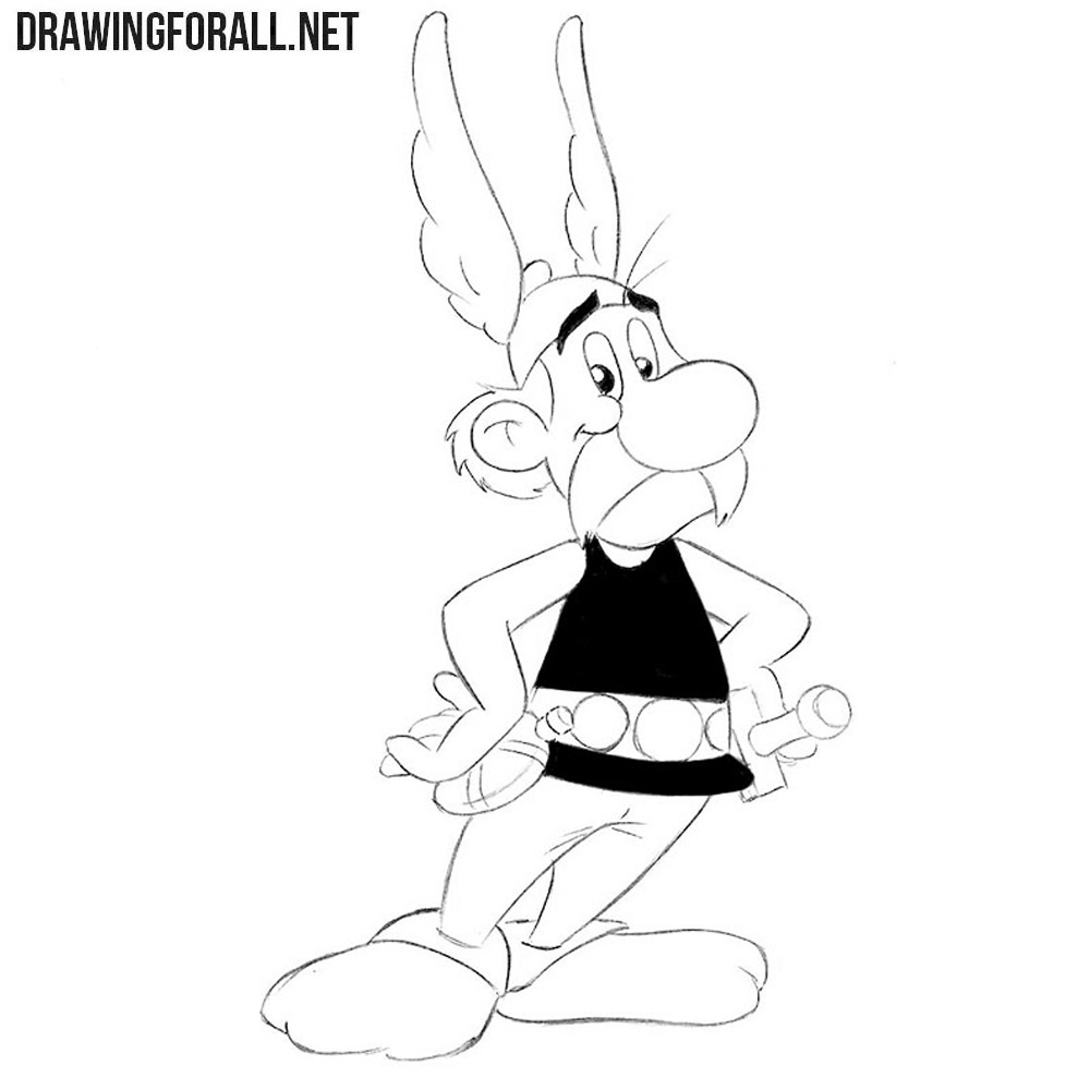 How to Draw Asterix | Drawingforall.net