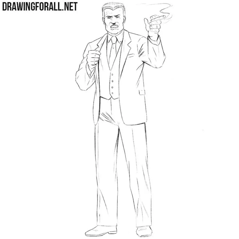 How to Draw J. Jonah Jameson