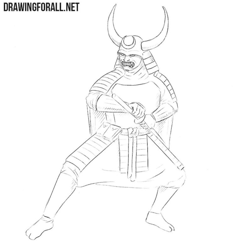 How to Draw a Samurai in Armor