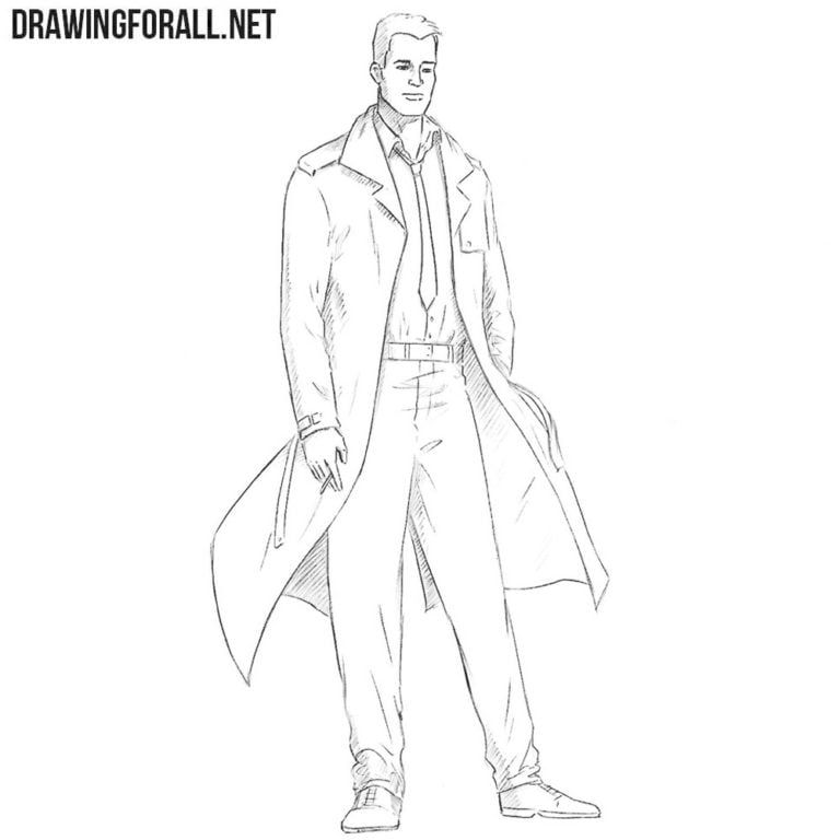 How to draw Constantine from comics