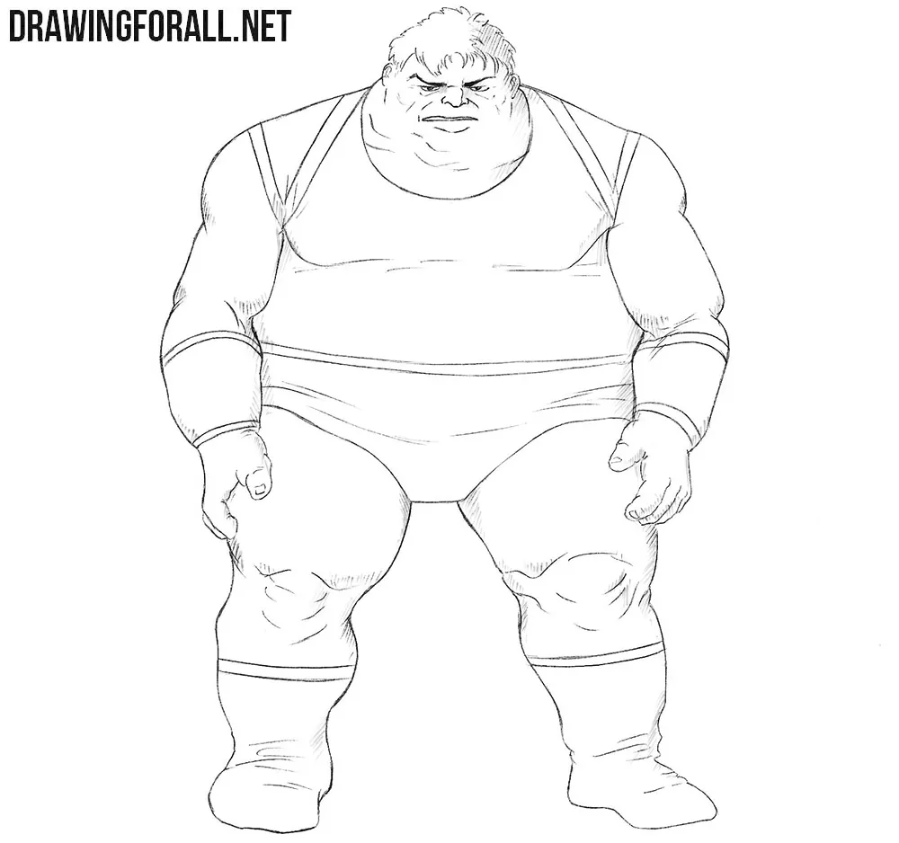 Blob from Marvel comics Drawing