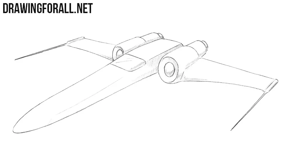 Space ship drawing tutorial