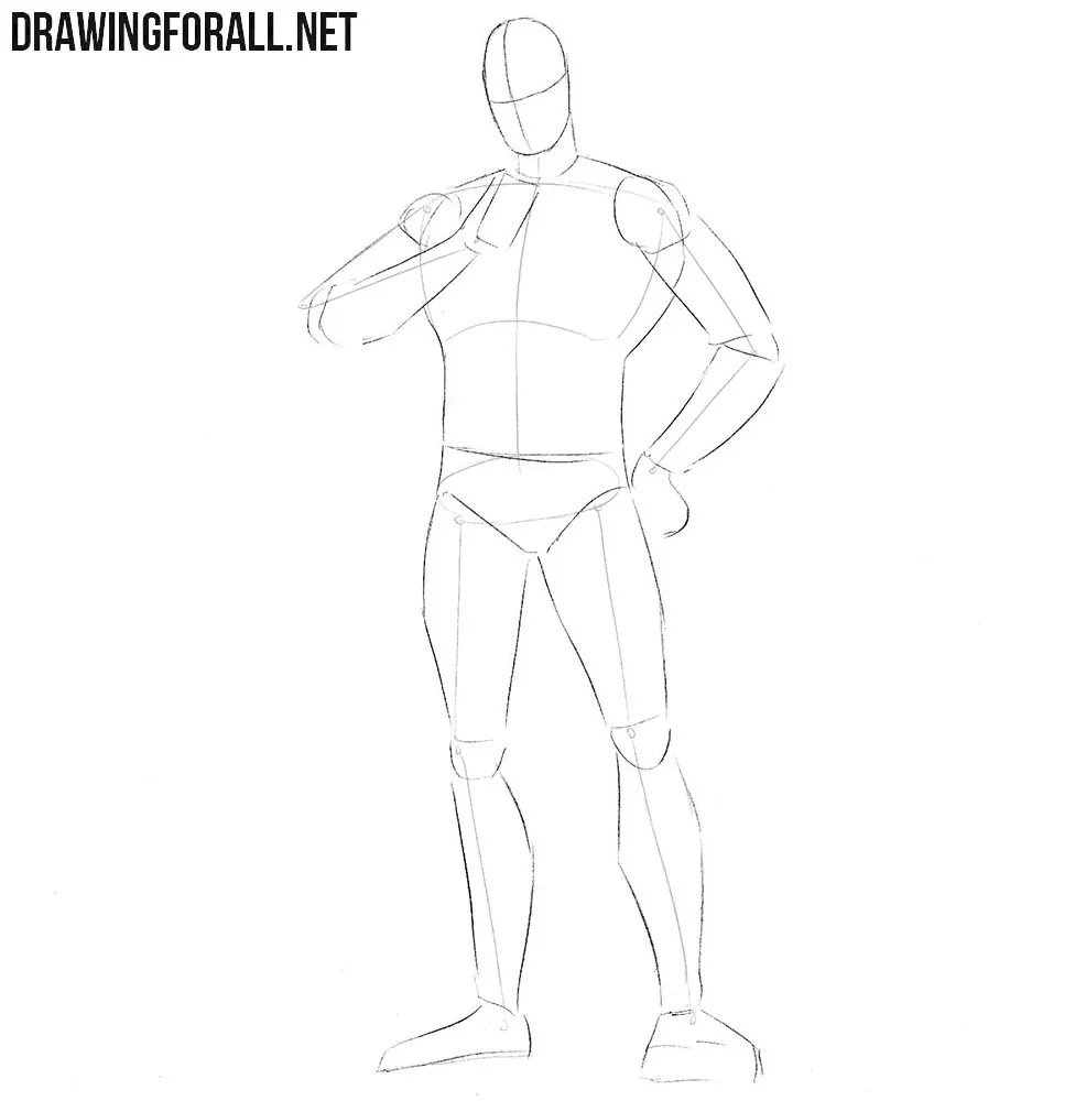How to draw Judge Dredd step by step
