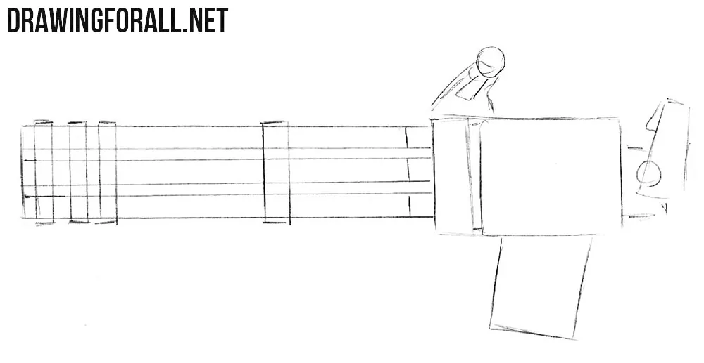 How to draw a minigun