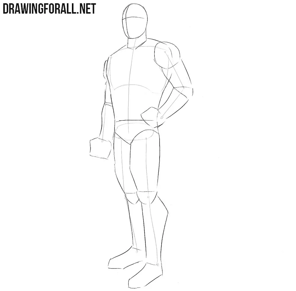 Learn how to draw Bucky Barnes step by step
