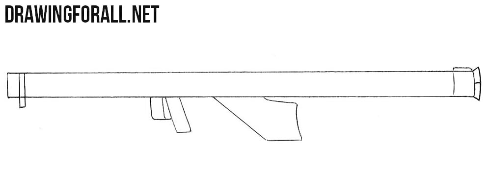 How to draw a bazooka for beginners