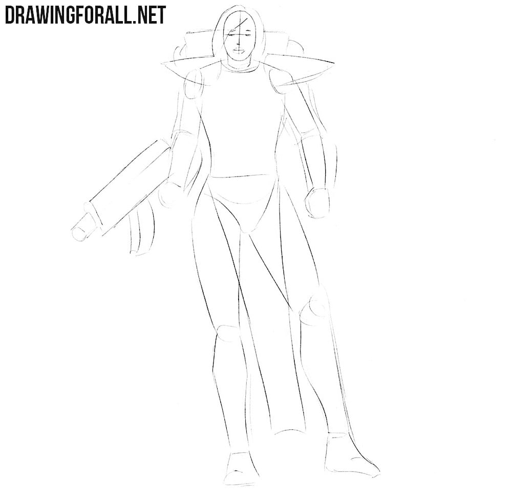 How to draw a character from warhammer