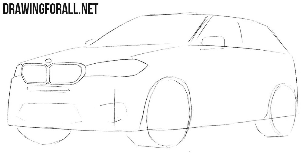 How to sketch a BMW X5