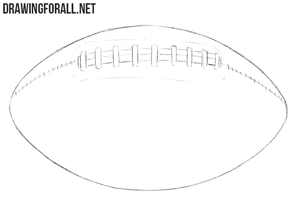 American football drawing tutorial