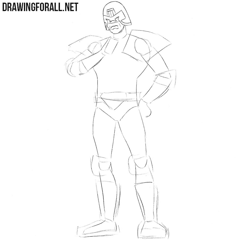 Learn how to draw Judge Dredd