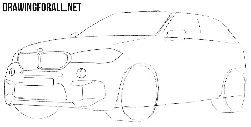 Learn how to draw a BMW step by step