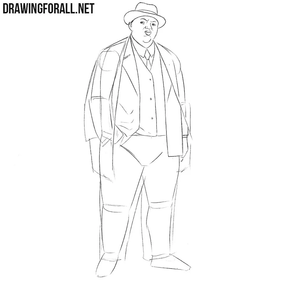 How to draw Christopher George Latore Wallace