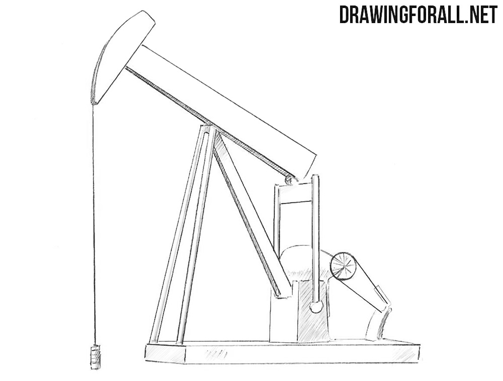How to draw an oil well
