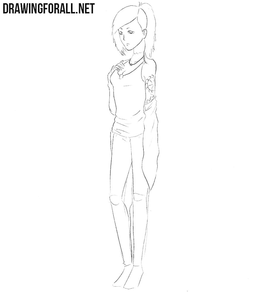 How to draw an anime character